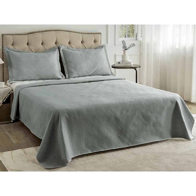 Cobre Leito King Neo Diamonds Limestone 260X280cm - Camesa -2- Cobre Leito King Neo Diamonds Limestone 260X280cm - Camesa -2-